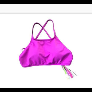 Dolfin bikini top Purple Women’s Size S Removable cups NWT Swim Beach Vacation
